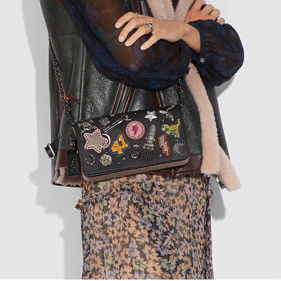 Coach Dinky With Signature Canvas Detail And Souvenir Pins - Picture 7 of 14